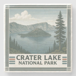 Nationaal park Crater Lake Stenen Onderzetter