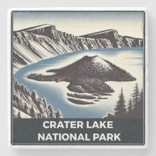 Nationaal park Crater Lake Stenen Onderzetter