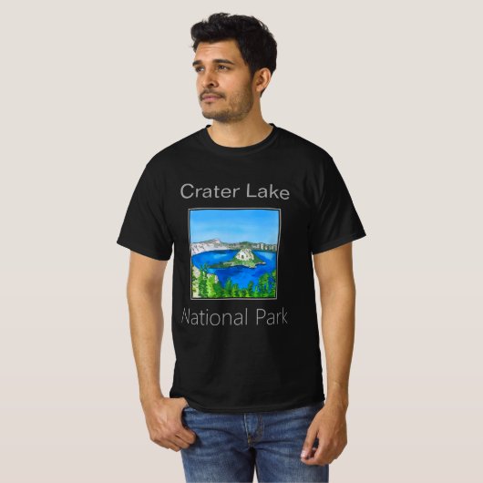 Nationaal park Crater Lake T-shirt (Voorkant volledig)