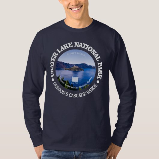 Nationaal park Crater Lake T-shirt (Voorkant)