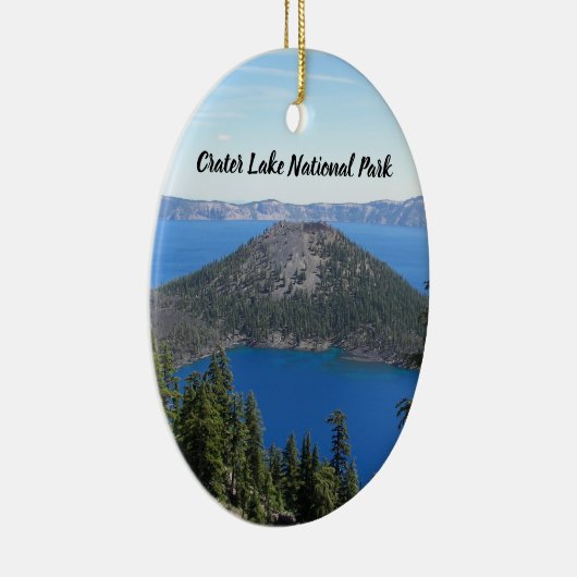 Nationaal park Crater Lake Tovenaar Island Vakanti Keramisch Ornament (Rechts)
