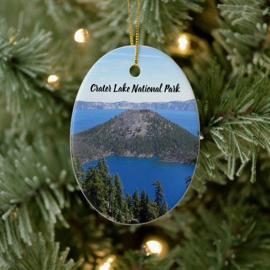 Nationaal park Crater Lake Tovenaar Island Vakanti Keramisch Ornament (Boom)