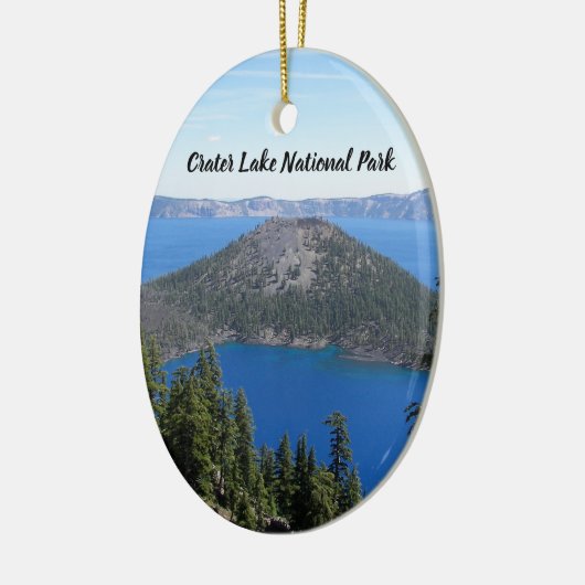 Nationaal park Crater Lake Tovenaar Island Vakanti Keramisch Ornament (Links)