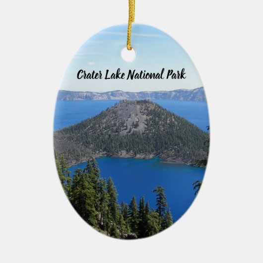 Nationaal park Crater Lake Tovenaar Island Vakanti Keramisch Ornament (Voorkant)