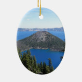 Nationaal park Crater Lake Tovenaar Island Vakanti Keramisch Ornament (Achterkant)