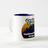 Nationaal park Crater Lake Tweekleurige Koffiemok (Voorkant links)