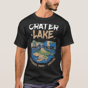 Nationaal park Crater Lake Us Oregon Hiking T-shirt