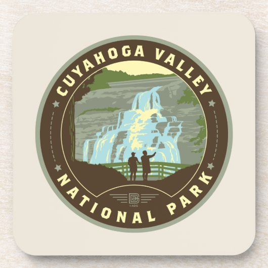 Nationaal park Cuyahoga Bier Onderzetter (Voorkant)