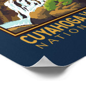 Nationaal Park Cuyahoga  Emblem Poster (Hoek)