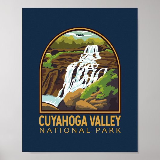 Nationaal Park Cuyahoga  Emblem Poster (Voorkant)