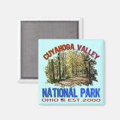 Nationaal park Cuyahoga, Ohio Magneet (Voorkant / Achterkant)