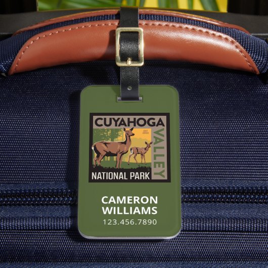Nationaal park Cuyahoga Valley | Ohio Bagagelabel (Voorkant Insitu 2)