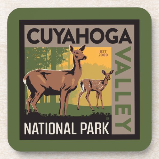 Nationaal park Cuyahoga Valley | Ohio Bier Onderzetter (Voorkant)