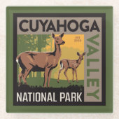 Nationaal park Cuyahoga Valley | Ohio Glazen Onderzetter (Voorkant)