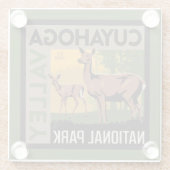 Nationaal park Cuyahoga Valley | Ohio Glazen Onderzetter (Achterkant)