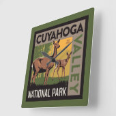 Nationaal park Cuyahoga Valley | Ohio Vierkante Klok (Hoek)