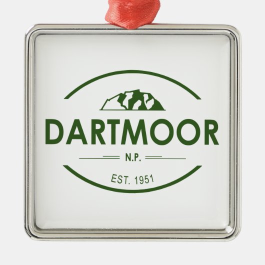 Nationaal park Dartmoor Metalen Ornament (Voorkant)