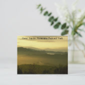 Nationaal park Dawn Briefkaart (Staand voorkant)