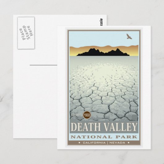 Nationaal park Death Valley 3 Briefkaart (Voorkant / Achterkant)