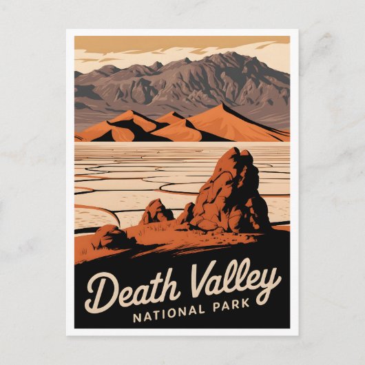Nationaal Park Death Valley  Briefkaart (Voorkant)