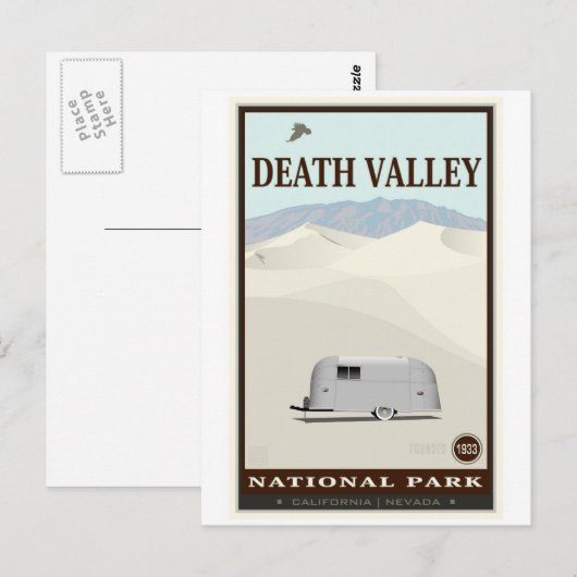 Nationaal park Death Valley Briefkaart (Voorkant / Achterkant)