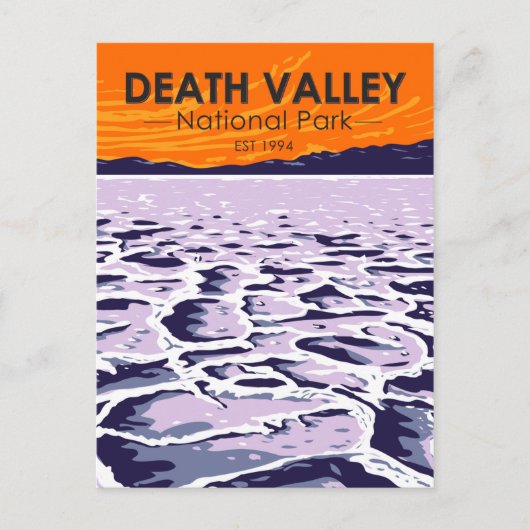 Nationaal Park Death Valley  Briefkaart (Voorkant)