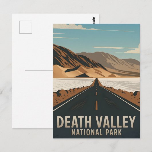 Nationaal Park Death Valley  Briefkaart (Voorkant / Achterkant)