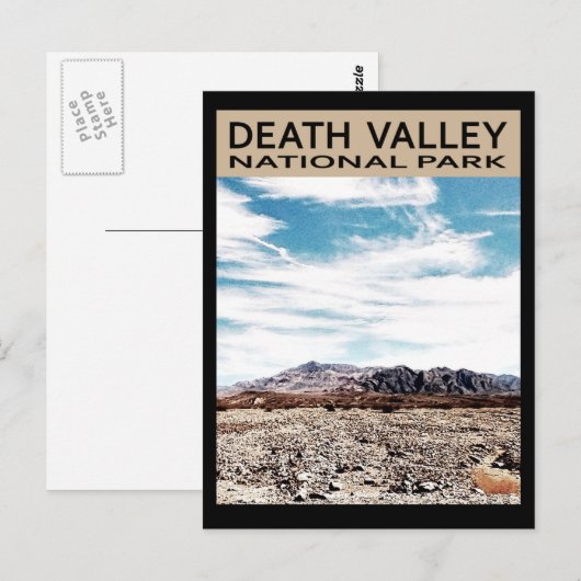 Nationaal park Death Valley Briefkaart (Voorkant / Achterkant)