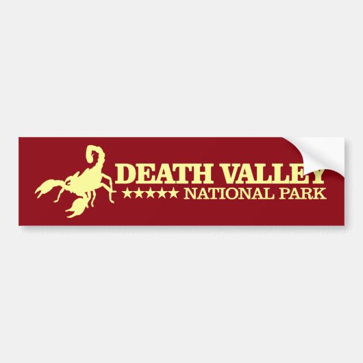 Nationaal park Death Valley Bumpersticker (Voorkant)