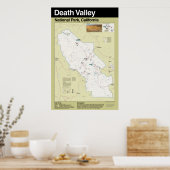Nationaal park Death Valley Large Poster (Keuken)