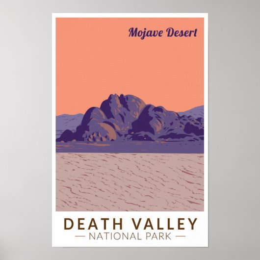 Nationaal park Death Valley Mojave-woestijn Reizen Poster (Voorkant)
