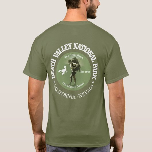 Nationaal park Death Valley (o) T-shirt (Achterkant)