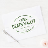 Nationaal park Death Valley Ovale Sticker (Envelop)