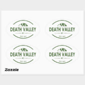 Nationaal park Death Valley Ovale Sticker (Vel)