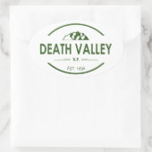 Nationaal park Death Valley Ovale Sticker (Tas)