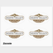 Nationaal park Death Valley Ovale Sticker (Vel)