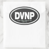 Nationaal park Death Valley Ovale Sticker (Tas)