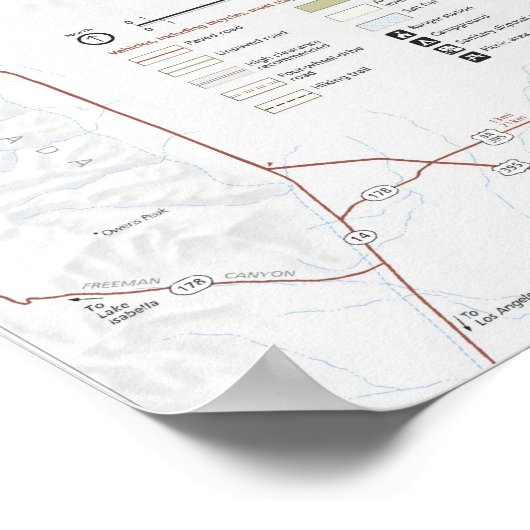 Nationaal park Death Valley Poster (Hoek)