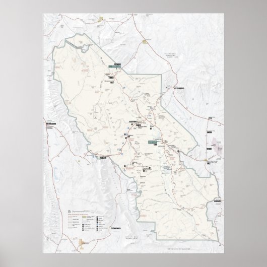 Nationaal park Death Valley Poster (Voorkant)