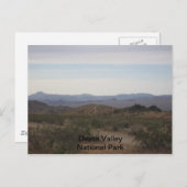 Nationaal Park Death Valley Reis Briefkaart (Voorkant / Achterkant)