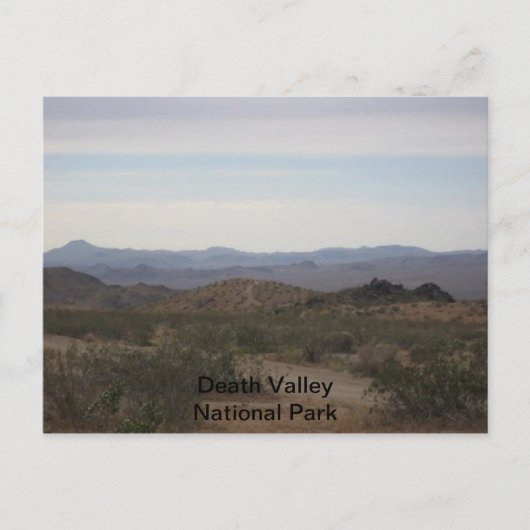 Nationaal Park Death Valley Reis Briefkaart (Voorkant)