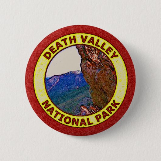 Nationaal park Death Valley Ronde Button 5,7 Cm (Voorkant)