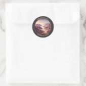 Nationaal park Death Valley Ronde Sticker (Tas)