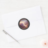 Nationaal park Death Valley Ronde Sticker (Envelop)