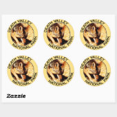 Nationaal park Death Valley Ronde Sticker (Vel)