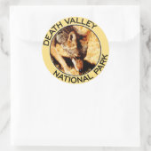 Nationaal park Death Valley Ronde Sticker (Tas)