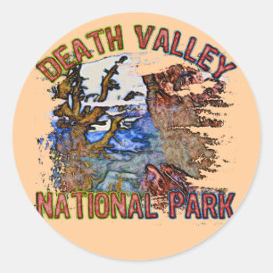 Nationaal park Death Valley Ronde Sticker
