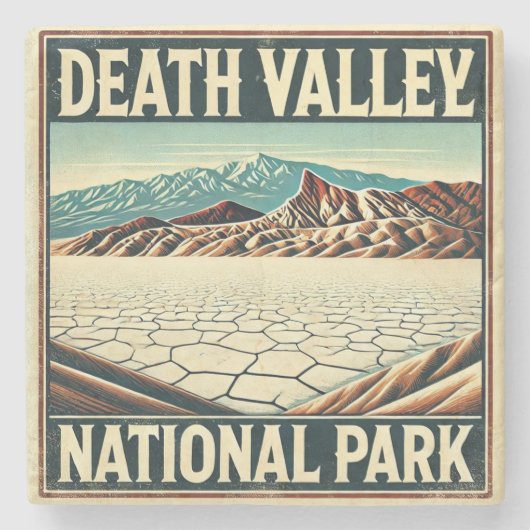 Nationaal park Death Valley Stenen Onderzetter (Voorkant)