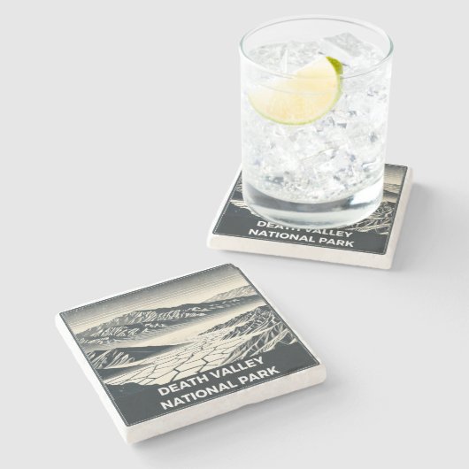 Nationaal park Death Valley Stenen Onderzetter (Zijkant)