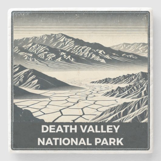 Nationaal park Death Valley Stenen Onderzetter (Voorkant)